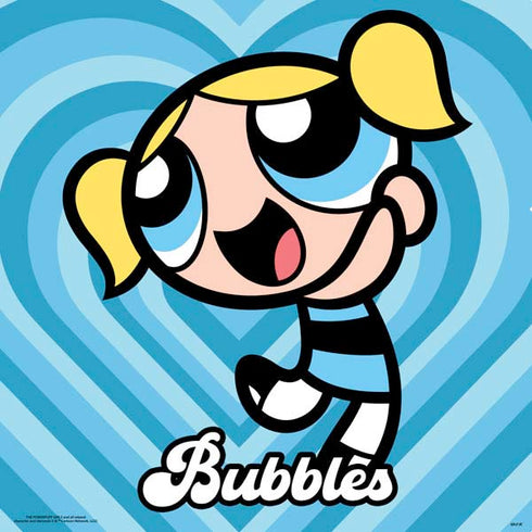 Cartoon Network Powerpuff Girls Bubbles Blue Hearts PS4 Slim Skin