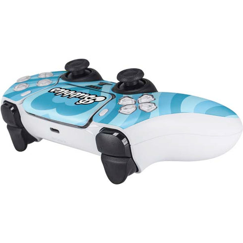 Cartoon Network Powerpuff Girls Bubbles Blue Hearts PS5 Controller Skin