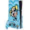 Cartoon Network Powerpuff Girls Bubbles Blue Hearts PS5 Slim Disk Bundle Skin