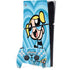 Cartoon Network Powerpuff Girls Bubbles Blue Hearts PS5 Slim Digital Edition Bundle Skin