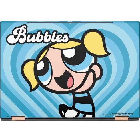 Cartoon Network Powerpuff Girls Bubbles Blue Hearts HP Spectre Skin