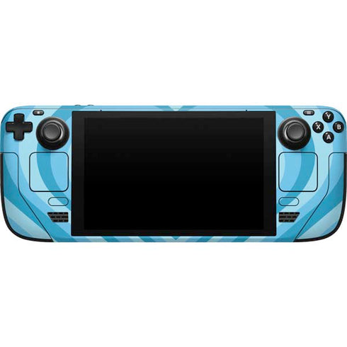 Cartoon Network Powerpuff Girls Bubbles Blue Hearts Steam Deck Handheld Gaming Computer Skin