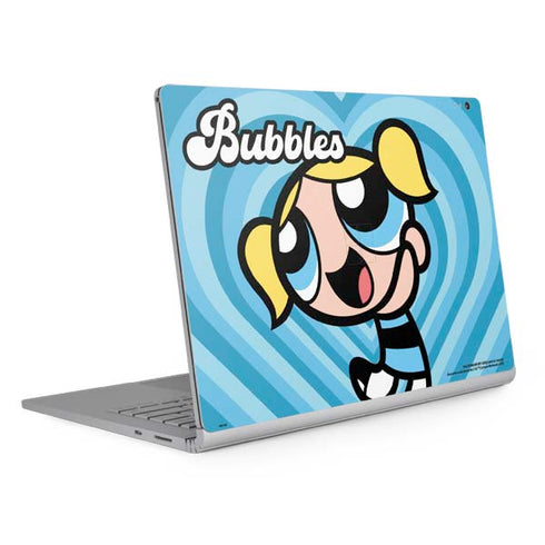 Cartoon Network Powerpuff Girls Bubbles Blue Hearts Surface Book 2 13.5in Skin