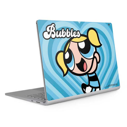 Cartoon Network Powerpuff Girls Bubbles Blue Hearts Surface Book 2 15in Skin
