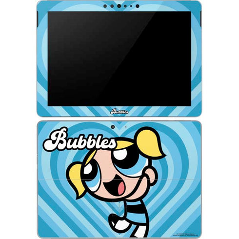 Cartoon Network Powerpuff Girls Bubbles Blue Hearts Surface Go Skin
