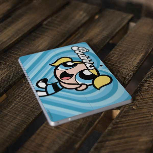 Cartoon Network Powerpuff Girls Bubbles Blue Hearts Surface Go Skin