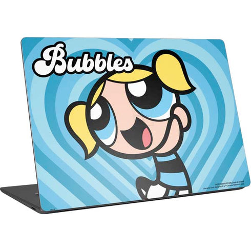 Cartoon Network Powerpuff Girls Bubbles Blue Hearts Surface Laptop 4 15in Skin