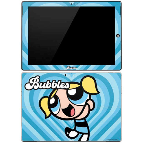 Cartoon Network Powerpuff Girls Bubbles Blue Hearts Surface Pro 3 Skin