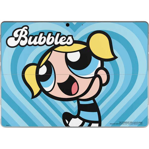 Cartoon Network Powerpuff Girls Bubbles Blue Hearts Surface Pro 9 Skin