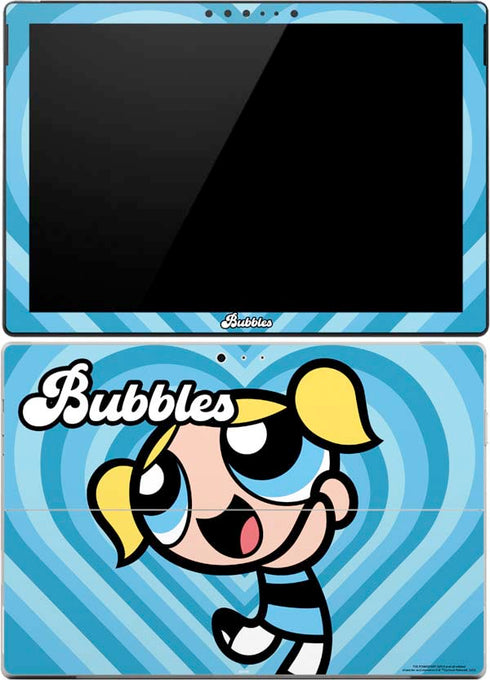 Cartoon Network Powerpuff Girls Bubbles Blue Hearts Surface Pro (2017) Skin