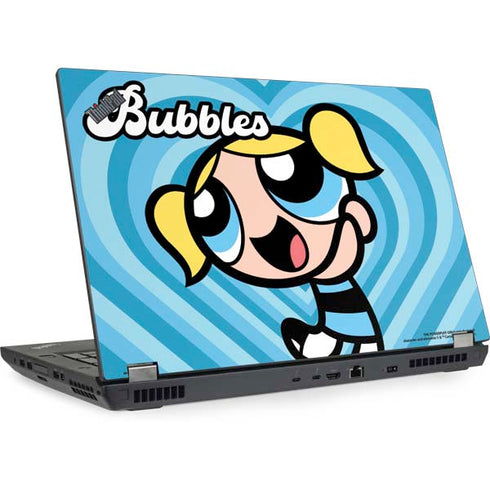 Cartoon Network Powerpuff Girls Bubbles Blue Hearts Lenovo ThinkPad Skin