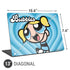 Cartoon Network Powerpuff Girls Bubbles Blue Hearts Universal Laptop 13in (10.6 x 7.6in) Skin