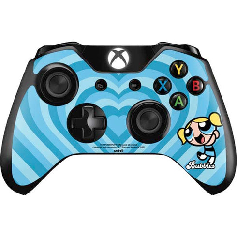 Cartoon Network Powerpuff Girls Bubbles Blue Hearts Xbox One Controller Skin