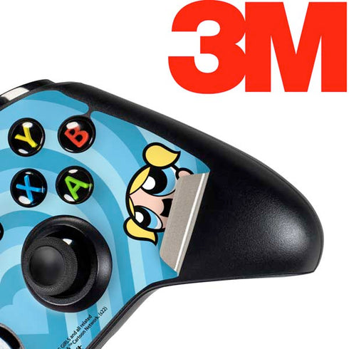 Cartoon Network Powerpuff Girls Bubbles Blue Hearts Xbox One Controller Skin