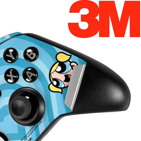 Cartoon Network Powerpuff Girls Bubbles Blue Hearts Xbox One Elite Controller Skin