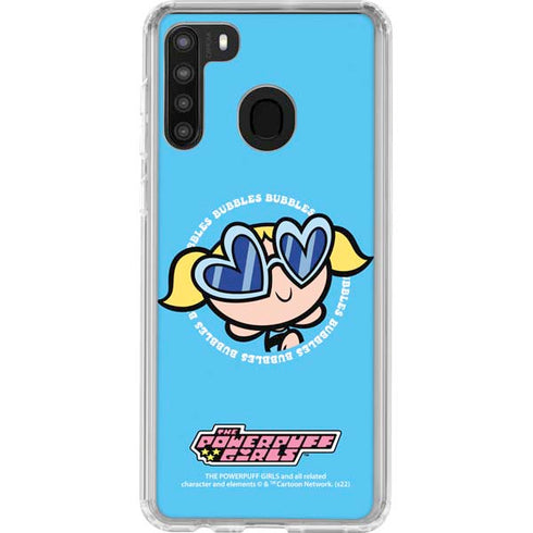 Cartoon Network Powerpuff Girls Bubbles Galaxy A21 Clear Case