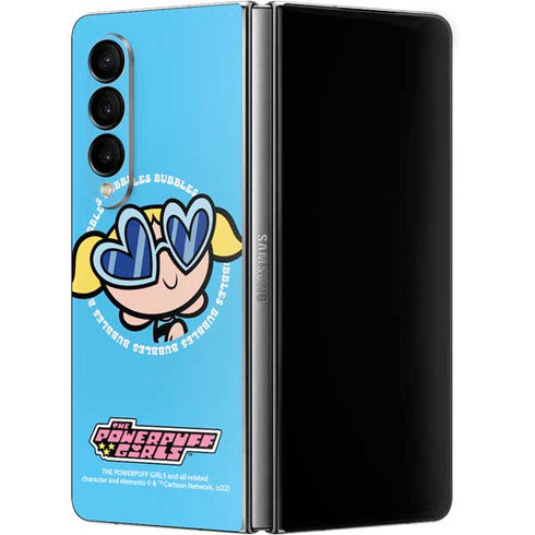 Cartoon Network Powerpuff Girls Bubbles Galaxy Z Fold4 5G Skin