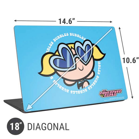 Cartoon Network Powerpuff Girls Bubbles Universal Laptop 18in (14.6 x 10.6in) Skin