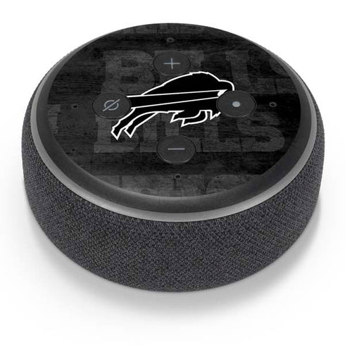 NFL Buffalo Bills Black & White Amazon Echo Dot Skin