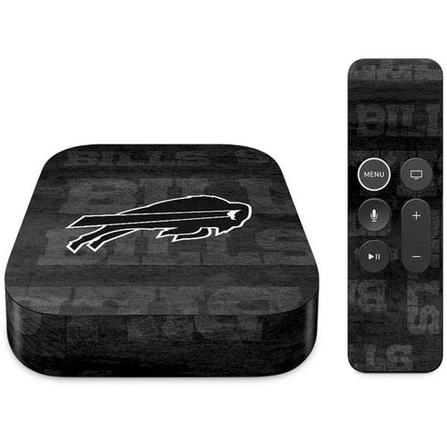 NFL Buffalo Bills Black & White Apple TV Skin