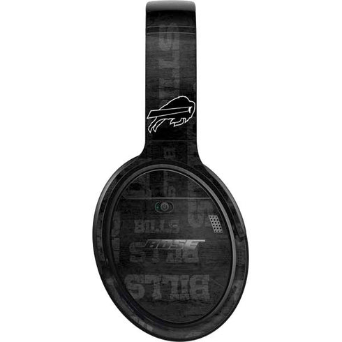 NFL Buffalo Bills Black & White Bose QuietComfort 35 II Headphones Skin