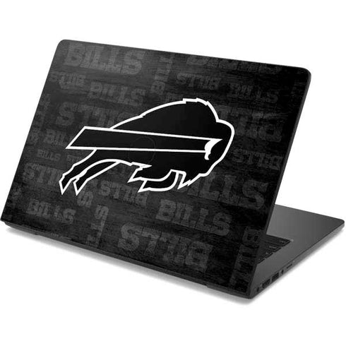 NFL Buffalo Bills Black & White Dell Chromebook Skin