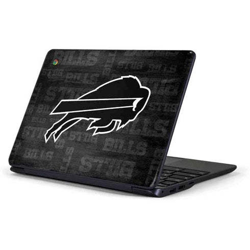 NFL Buffalo Bills Black & White Samsung Chromebook Skin