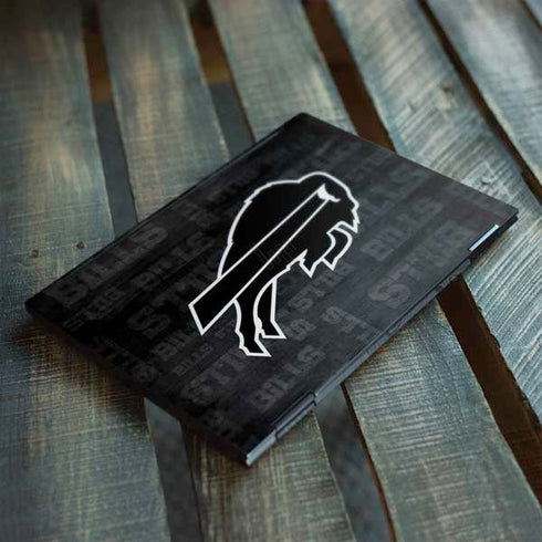 NFL Buffalo Bills Black & White HP Envy Skin