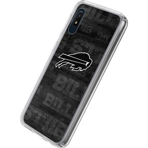 NFL Buffalo Bills Black & White Galaxy A10e Clear Case