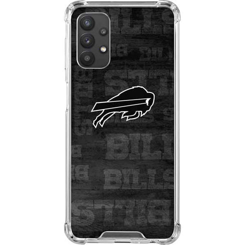 NFL Buffalo Bills Black & White Galaxy A32 5G Clear Case