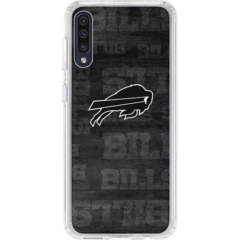 NFL Buffalo Bills Black & White Galaxy A50 Clear Case