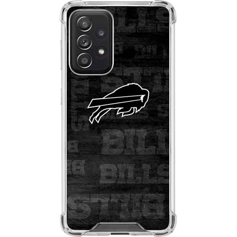NFL Buffalo Bills Black & White Galaxy A52 5G Clear Case