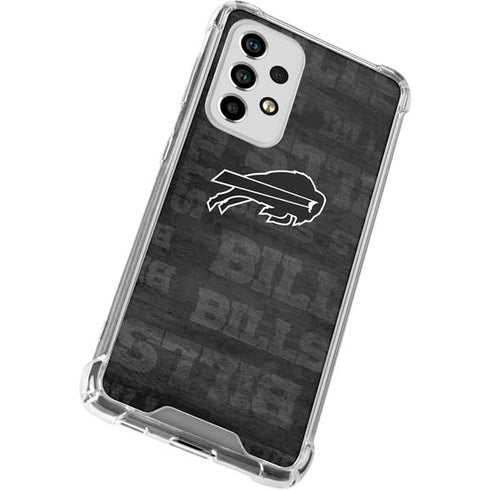 NFL Buffalo Bills Black & White Galaxy A53 5G Clear Case
