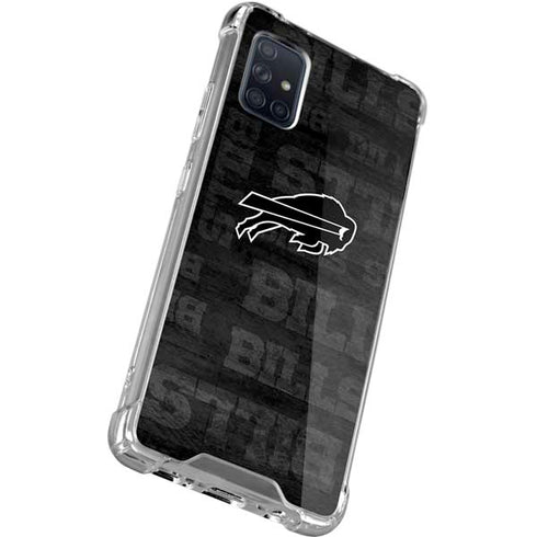 NFL Buffalo Bills Black & White Galaxy A71 5G Clear Case