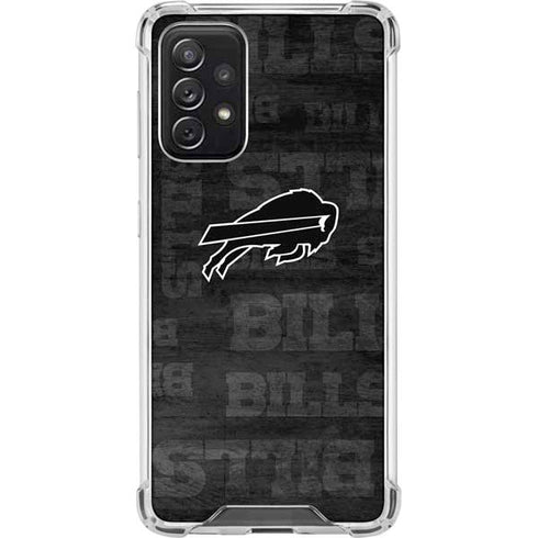 NFL Buffalo Bills Black & White Galaxy A72 5G Clear Case