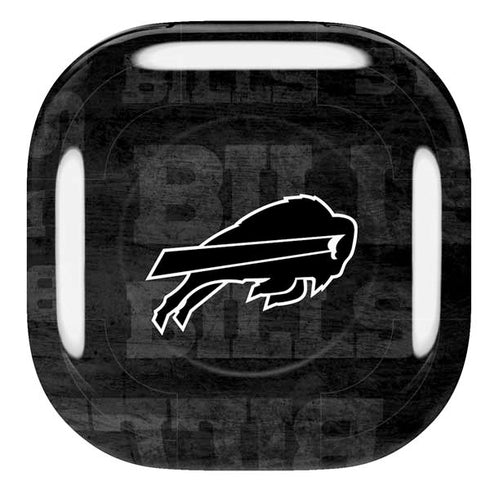 NFL Buffalo Bills Black & White Galaxy Buds Pro Skin
