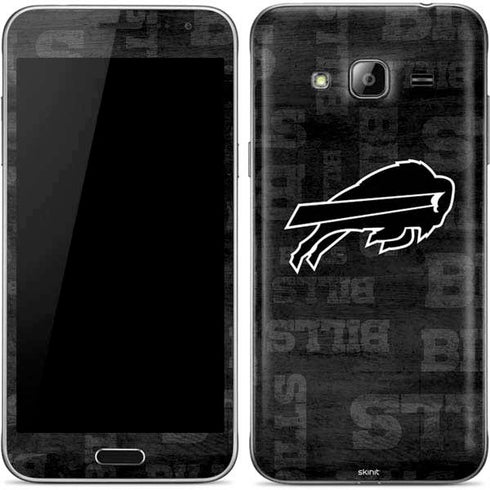NFL Buffalo Bills Black & White Galaxy J3 Skin