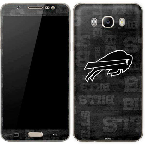 NFL Buffalo Bills Black & White Galaxy J7 Skin