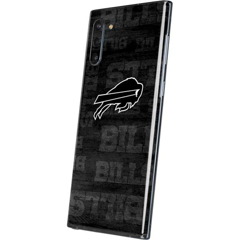 NFL Buffalo Bills Black & White Galaxy Note 10 Skin