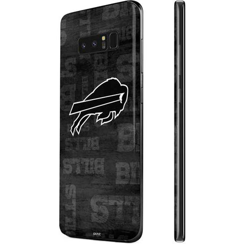 NFL Buffalo Bills Black & White Galaxy Note 8 Skin