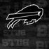 NFL Buffalo Bills Black & White Galaxy Note 8 Skin
