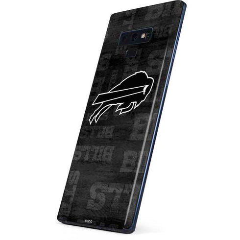 NFL Buffalo Bills Black & White Galaxy Note 9 Skin