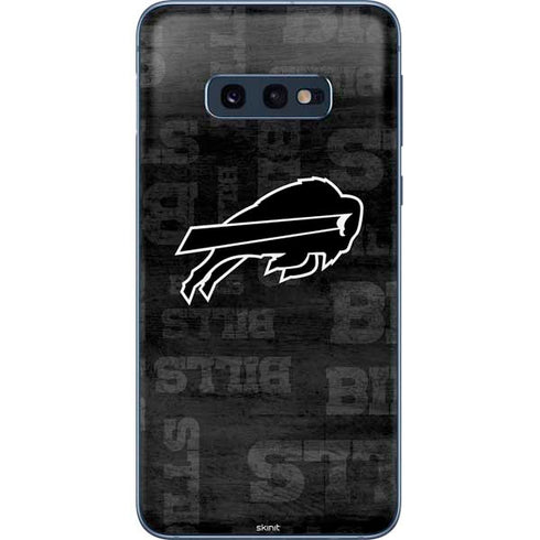 NFL Buffalo Bills Black & White Galaxy S10e Skin