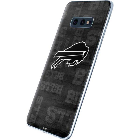 NFL Buffalo Bills Black & White Galaxy S10e Skin
