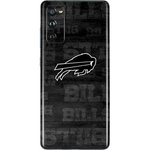 NFL Buffalo Bills Black & White Galaxy S20 Fan Edition Skin