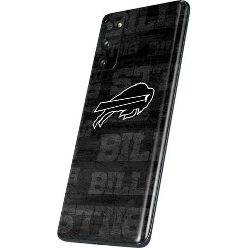 NFL Buffalo Bills Black & White Galaxy S20 Fan Edition Skin