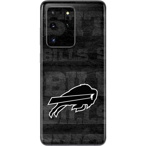 NFL Buffalo Bills Black & White Galaxy S20 Ultra 5G Skin
