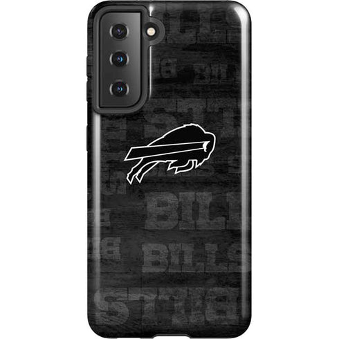 NFL Buffalo Bills Black & White Galaxy S21 5G Pro Case