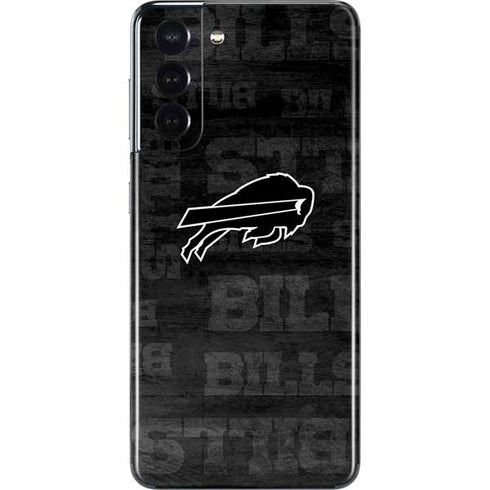 NFL Buffalo Bills Black & White Galaxy S21 5G Skin