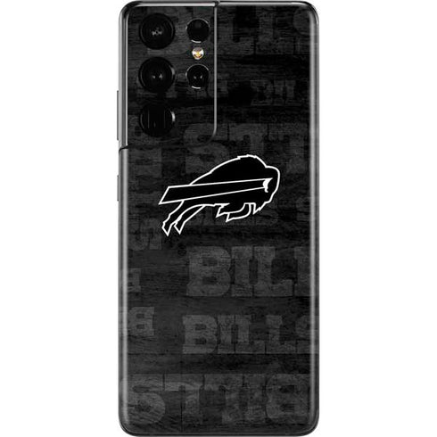NFL Buffalo Bills Black & White Galaxy S21 Ultra 5G Skin